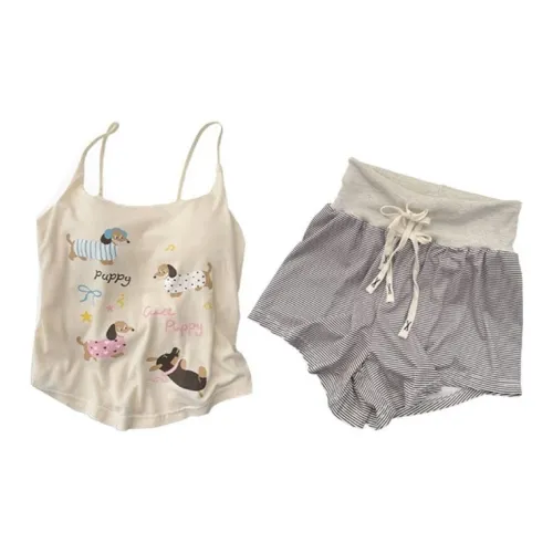 OEING С накладками Женские Пижамный комплект Домашняя одежда Женская