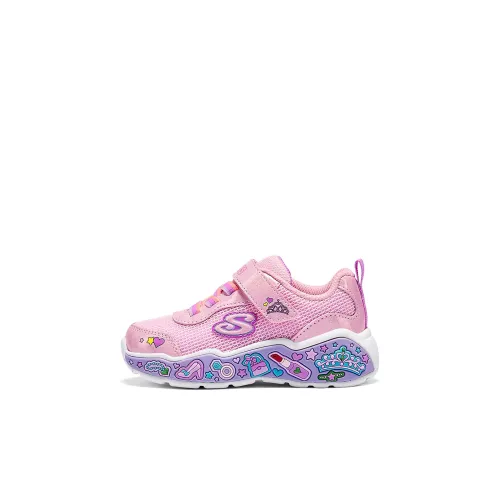 Skechers Kids Устойчивая к истиранию противоскользящая анти-KICK низкий топ обувь для малышей розовый для новорожденных и малышей