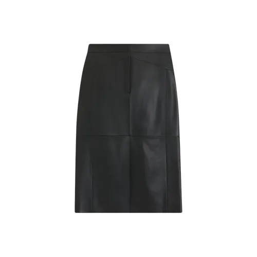 Hugo Boss Кожа Длинная Юбка Женская