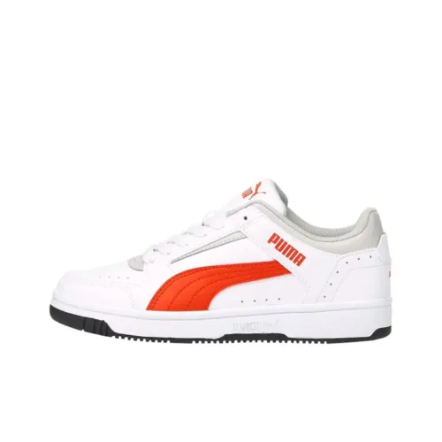 PUMA Rebound Joy Low Топ Детские Лайфстайл Обувь Белый Оранжевый Подростки