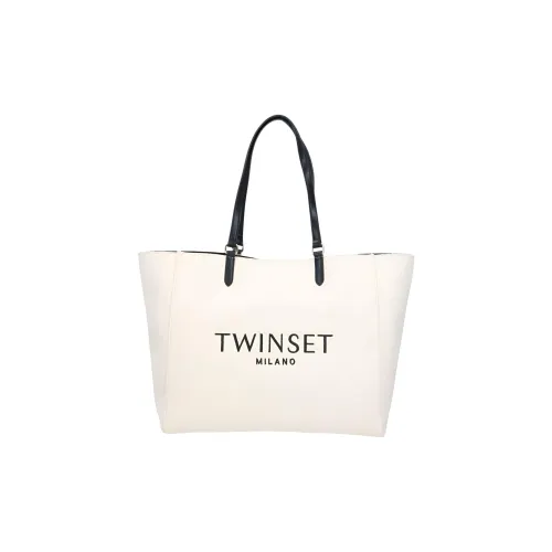 TWINSET Milano Хлопок Тоут Сумка Сумка для покупок Сумка Сумка через плечо Женская Белая