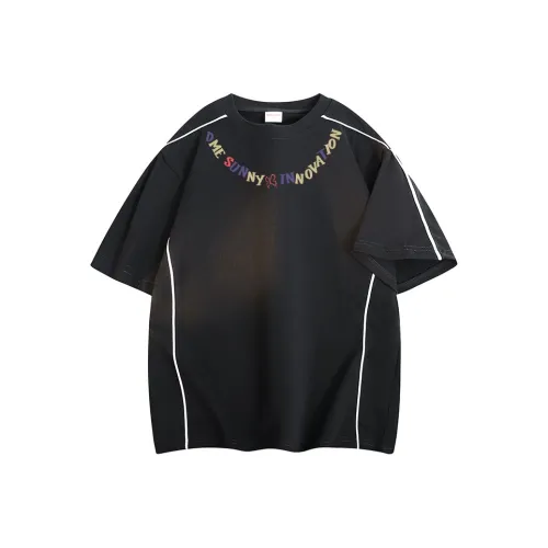 【Dme】 Летний Свободный крой 100% хлопок Нишевый Роскошный Уличная мода Рубашка с короткими рукавами Топ Унисекс