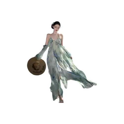 AFGGD Светло-зеленый Женские Слиплатья