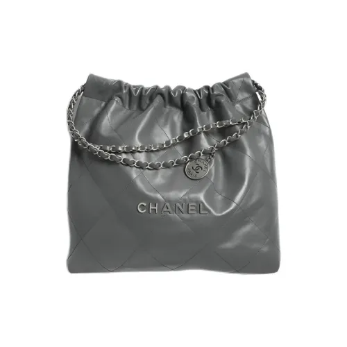 CHANEL Сумка из коровьей кожи женский темно-серый