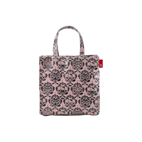 Sanrio Hello Kitty Хлопок Покрытый Сумка-тоут Сумка через плечо Стандартная Женская Розовая и Черная