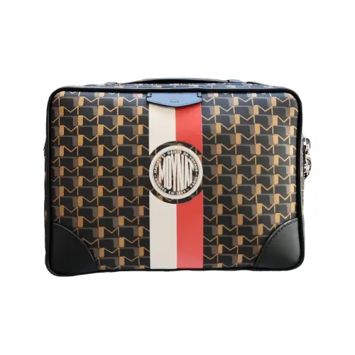 Moynat Сумка через плечо из коровьей кожи унисекс угольно-черный бронза