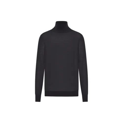 SAINT LAURENT Мужские черные свитеры