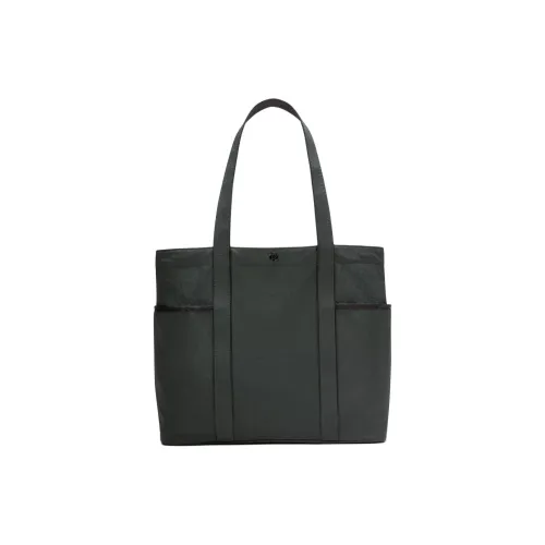 lululemon Нейлоновая сумка-тоут сумка для покупок сумка через плечо женская Rainforest зеленый и черный