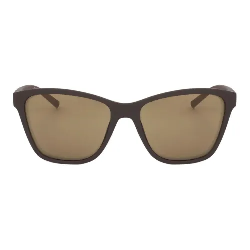 DKNY Пластик Квадратные Солнцезащитные очки Женские Коричневый