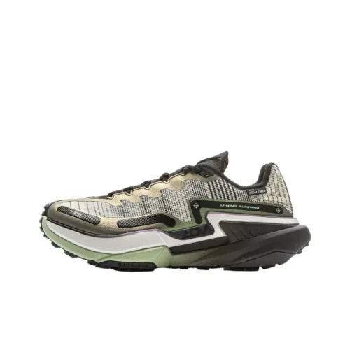 LINING De Lu 2 CTRL Беговые кроссовки Низкий топ Гравийный серый/Черный Унисекс