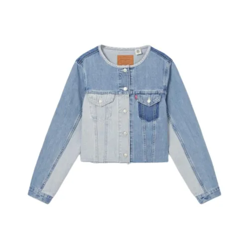 Levis Морской Синий Женские Джинсовые Куртки