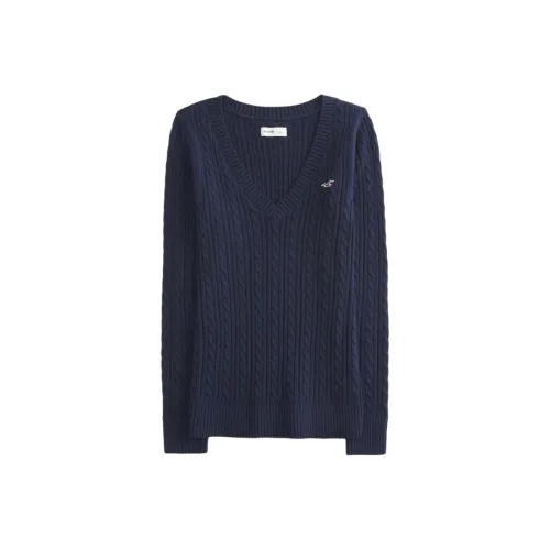 Hollister Морской Синий Женский Свитер