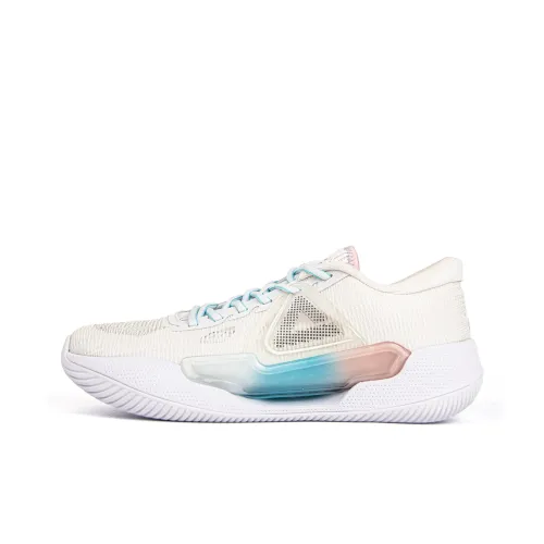 PEAK Устойчивые к истиранию Поддерживающие Низкие Баскетбольные кроссовки Мужские Все Белые