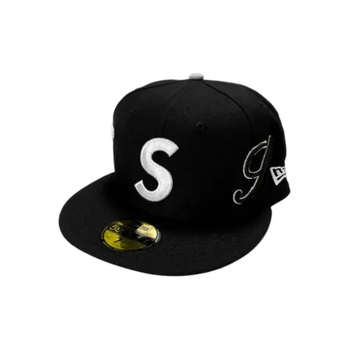 Supreme x New Era Кепки Мужские Черные