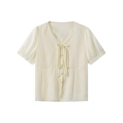 POWXV Женские Шифоновые Рубашки