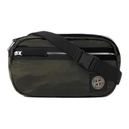 STONE ISLAND Покрытый нейлон бананка мужской мускус зеленый