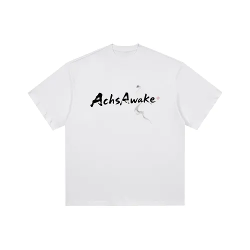 ACHS AWAKE Белый Унисекс T-рубашки