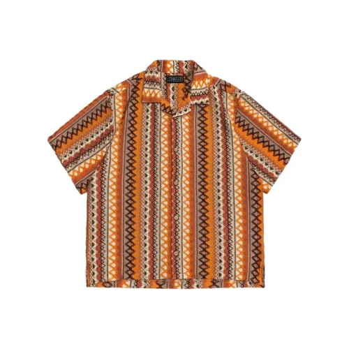 PVPVPV Оранжевый Красный Унисекс Рубашки