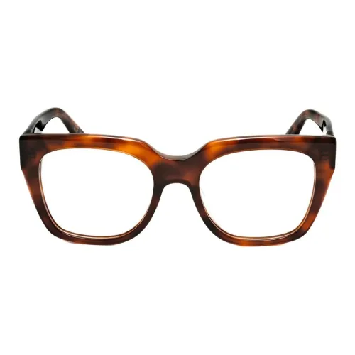 Retrosuperfuture Ацетат Квадратные Оправы для Очков Женские Коричневые