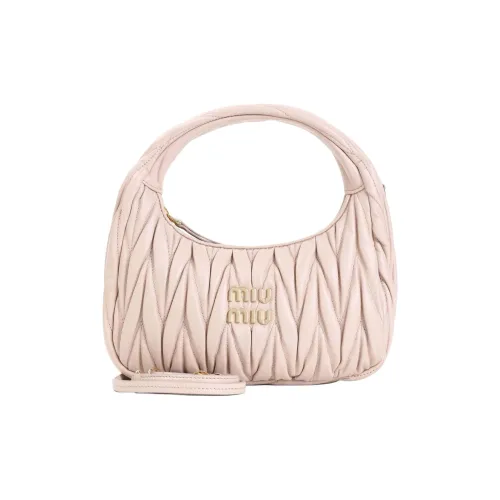 MIU MIU Lambskin Bag Unisex Nude Multicolor Neutral MIU MIU Сумка из овечьей кожи Унисекс Нюд Многоцветный Нейтральный