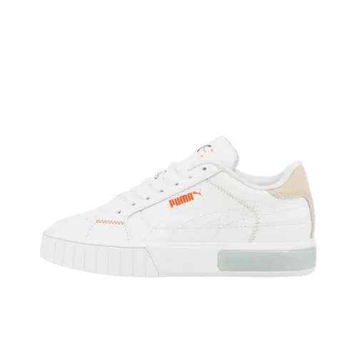 PUMA Cali Star Low Топ Детский Скейтбординг Белый Оранжевый Подростки