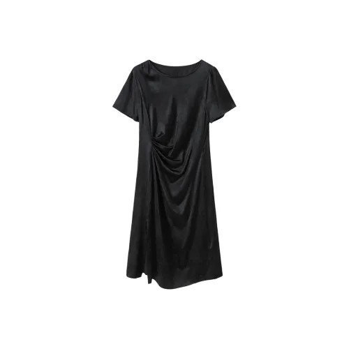 H YXIANG Короткое платье с короткими рукавами женское