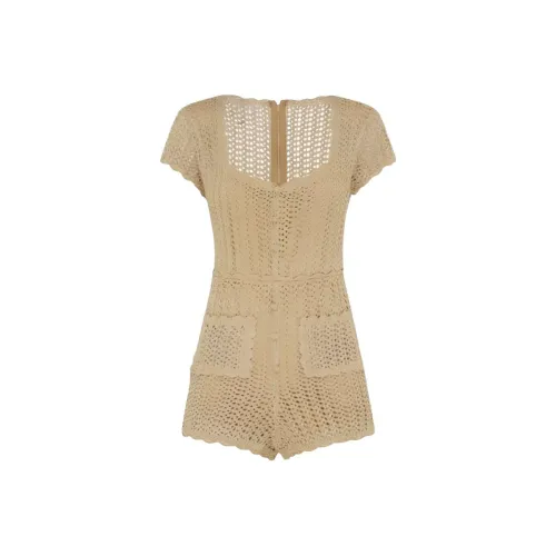 Leather Cat Абрикос Женские Комбинезоны