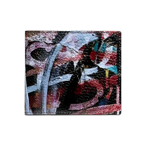 COACH Мята+SERF Коллаборация Кошелек Billfold Wallet из коровьей кожи держатель для карт кошелек мини унисекс черный