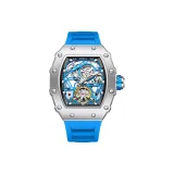 Серебристо-синий