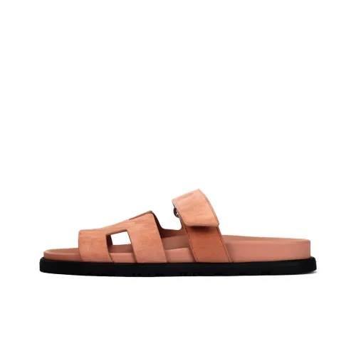 HERMES Chypre Слипоны Женские Коричневый