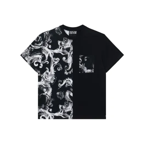 VERSACE JEANS Черные Мужские T-рубашки