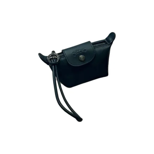 LONGCHAMP Le Pliage Коровья кожа Монетница Унисекс Черный