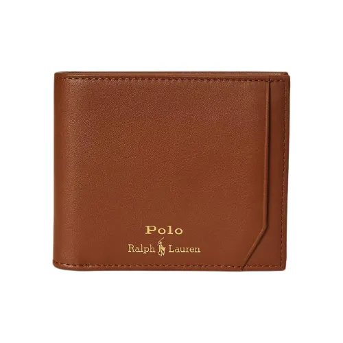 Ralph Lauren Кожа Кошелек Мужской Коричневый