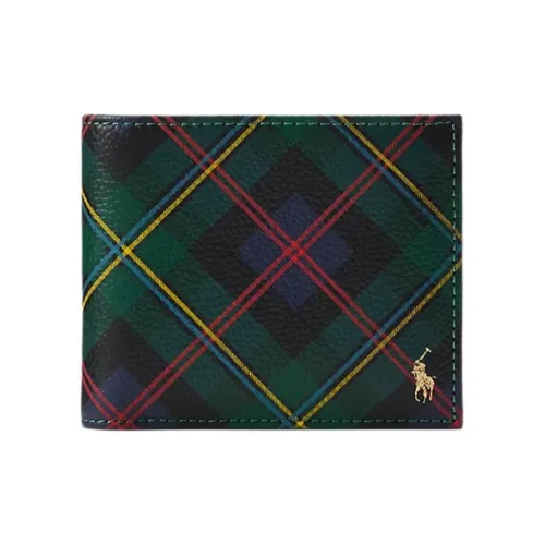 Ralph Lauren Кожа Кошелек Стандартный Мужской Клетка Ткань