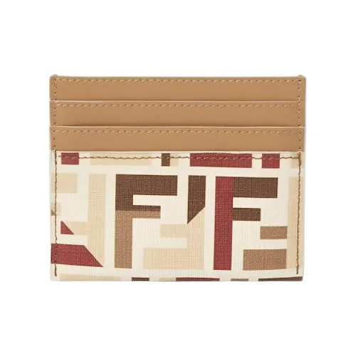 FENDI Футляр Для Пластиковых Карт FENDI RomaПлоский Футляр Для Пластиковых Карт Из Ткани С Разноцветным Узором FF