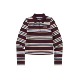 Кофейно-синий с полосами