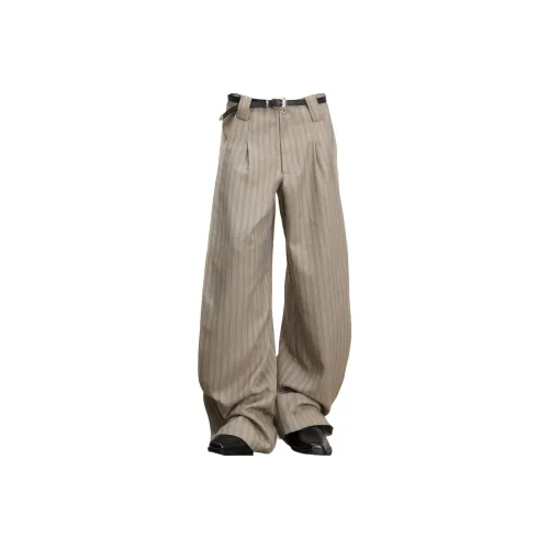 H.V.G.A Хаки Полосы Унисекс Костюмные брюки