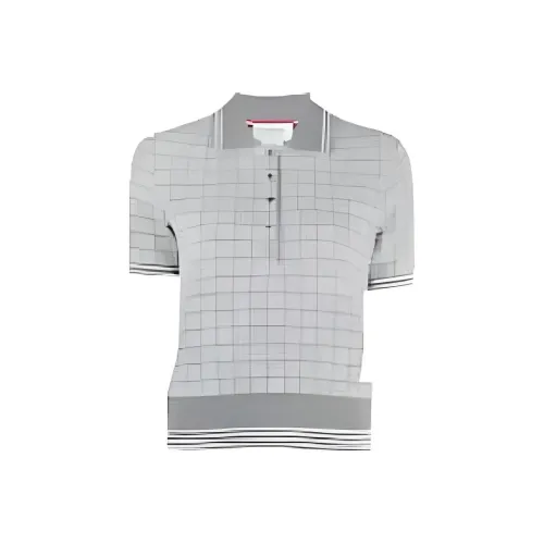 THOM BROWNE Средне-серый Женские Поло