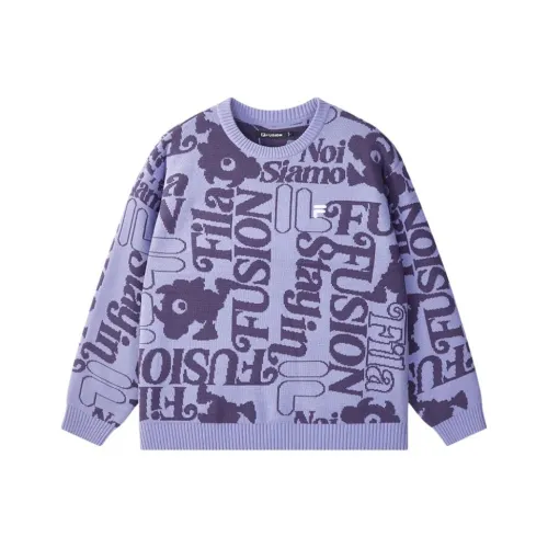 FILA FUSION Свитер Унисекс Бабочка Фиолетовый