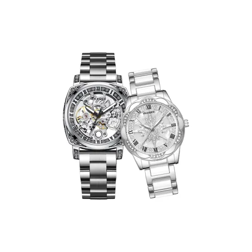 MXXSEE Автоматический механический механизм ремешок из нержавеющей стали унисекс циферблат с черепом