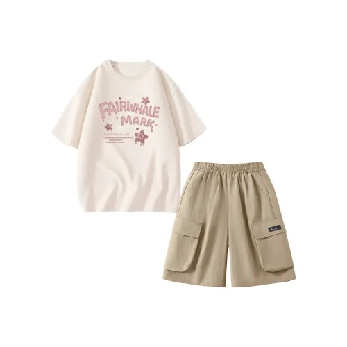 FAIRWHALE Повседневная спортивная одежда Короткий рукав Т-рубашки 2 упаковки для детей