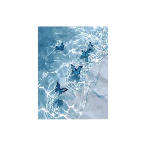 MENGJIMA DIY Числа Масло Картины Бабочка Ландшафт Ручная работа