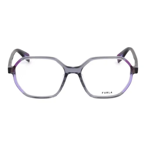 Furla Ацетат Нерегулярная форма Оправы для очков Женские Фиолетовый
