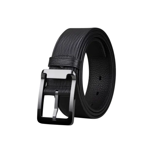ELLE HOMME Тело Коровья Кожа Бизнес Офисный Стиль Коробка Ремень Мужской Металлический 3,8 см