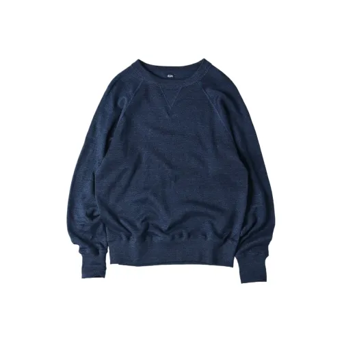 45 R Гладкий 908 Sweat Индиго Толстовка Унисекс