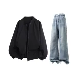 Чёрный + Светло-синий