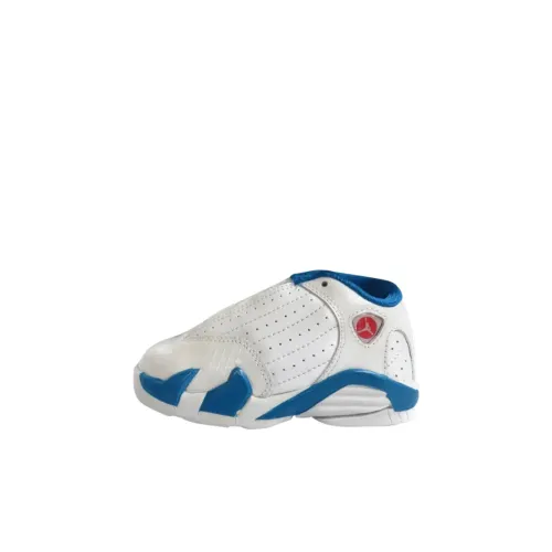 Jordan Air Jordan 14 MID Топ Обувь для малышей Белый Синий Infant и Toddler
