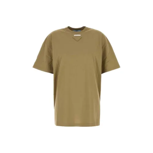 PRADA Оливково-зеленые Женские T-рубашки