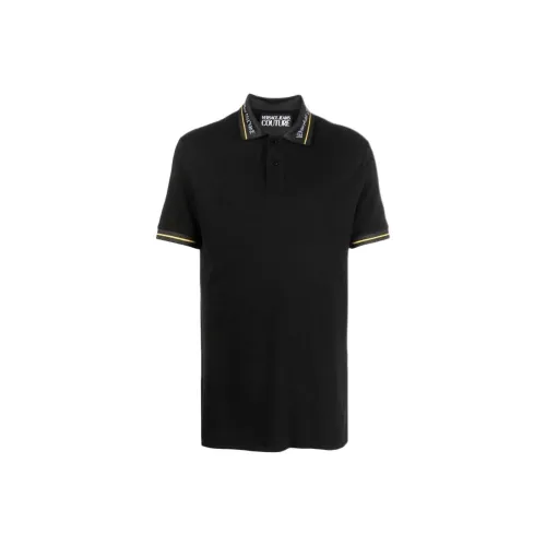 VERSACE JEANS COUTURE Мужская черная поло