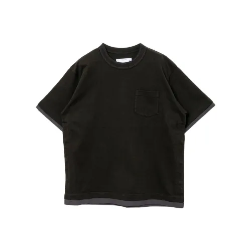 Sacai совместная черная унисекс футболка